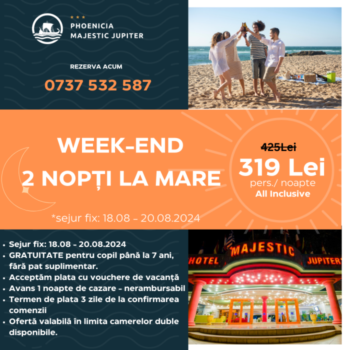 Weekend 2 nopti la mare